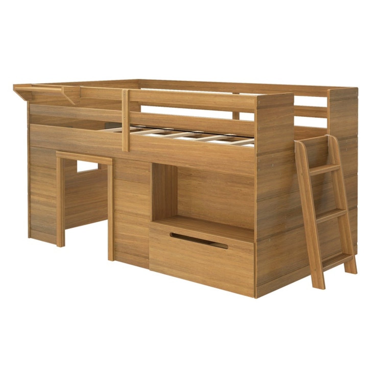 Modern Farmhouse Play & Store Low Loft Bed - image-5