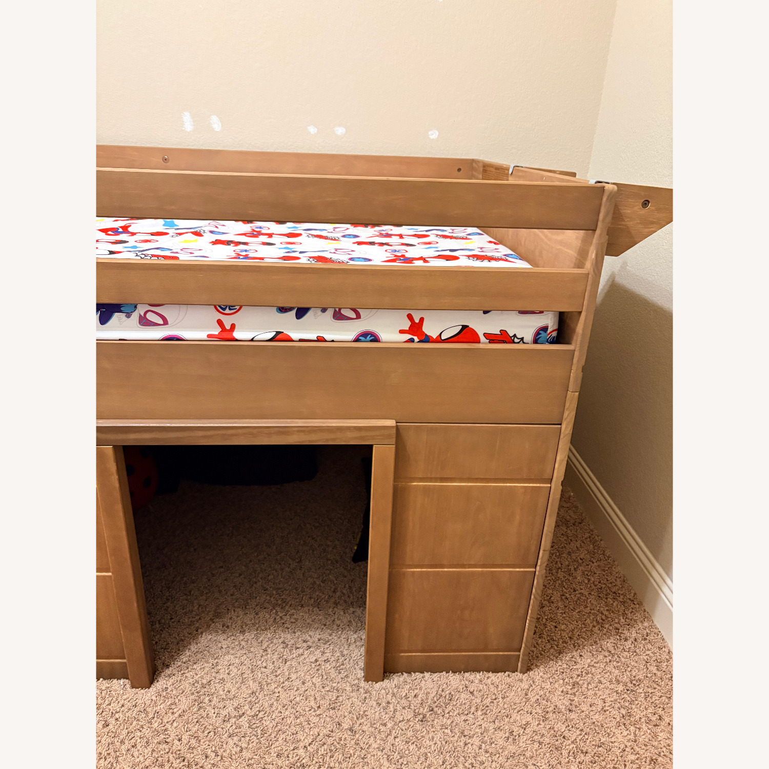 Modern Farmhouse Play & Store Low Loft Bed - image-1