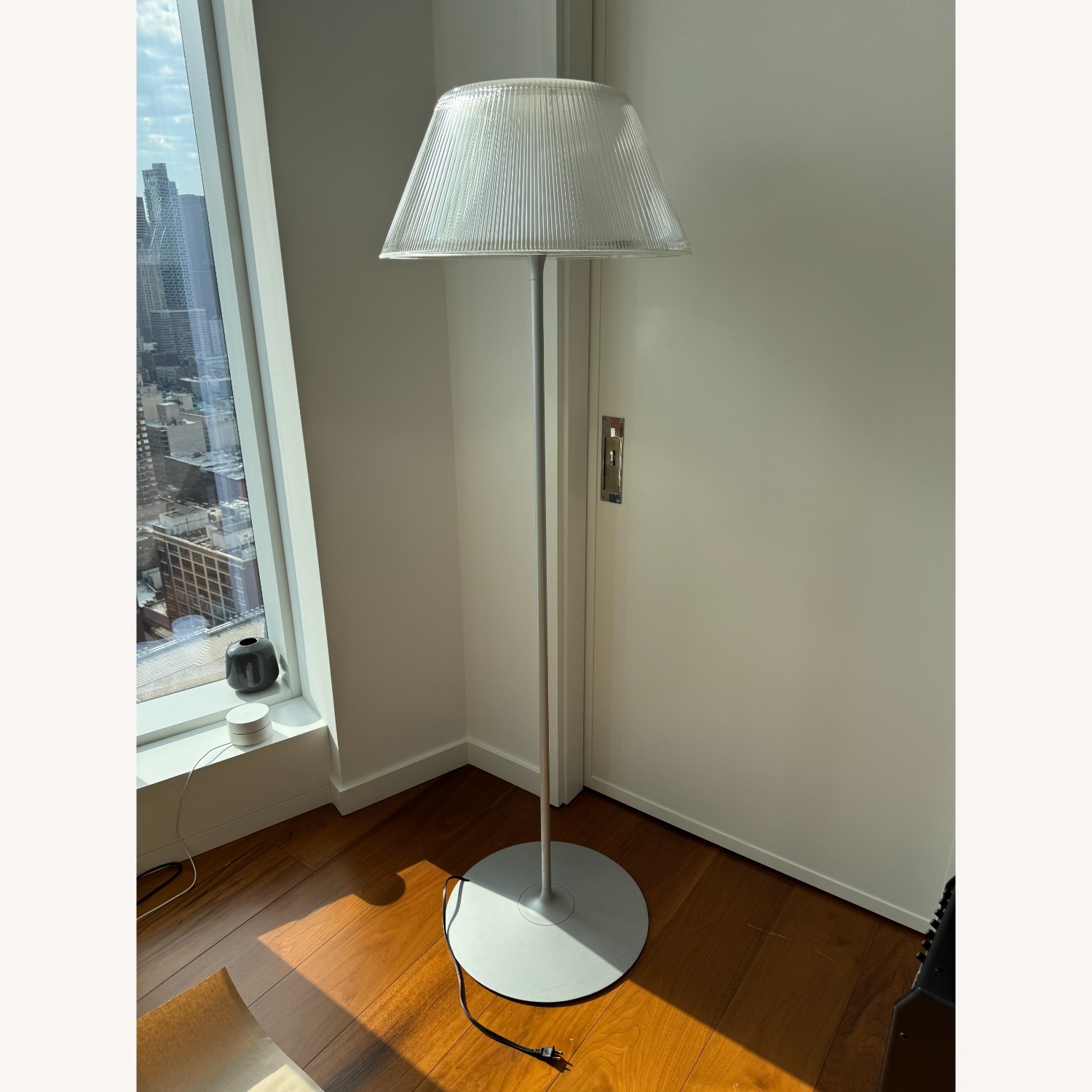 Flos Silver Glass Floor Lamp - image-1