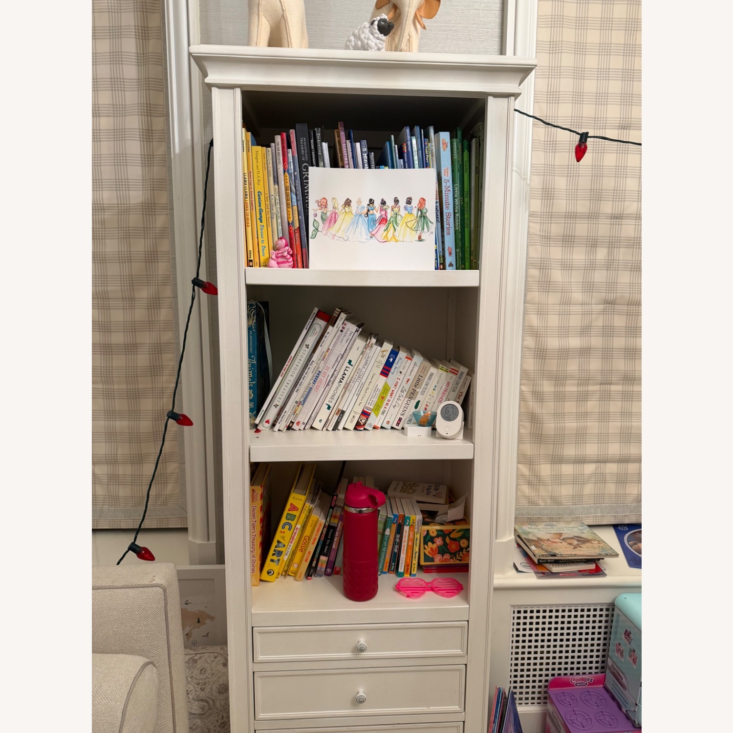 Restoration Hardware Baby & Child White Bookcase - image-3