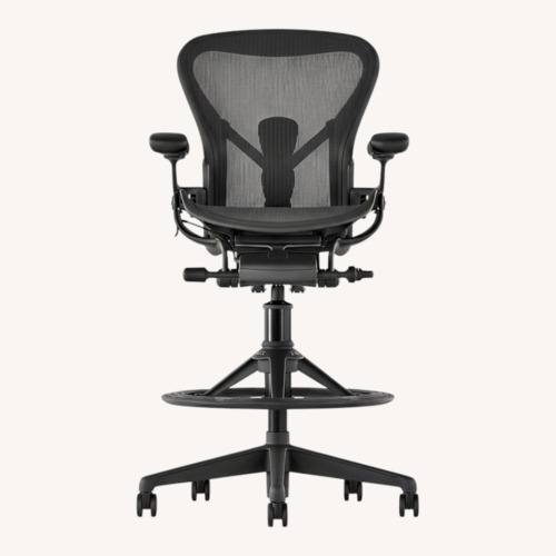 Used Herman Miller Aeron Classic Drafting Stool B 2015 for sale on AptDeco