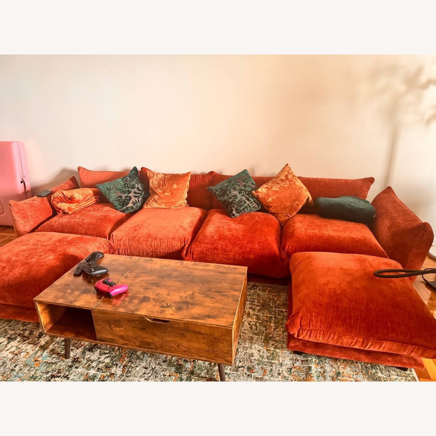 6-Piece Chenille Sectional Sofa - image-3