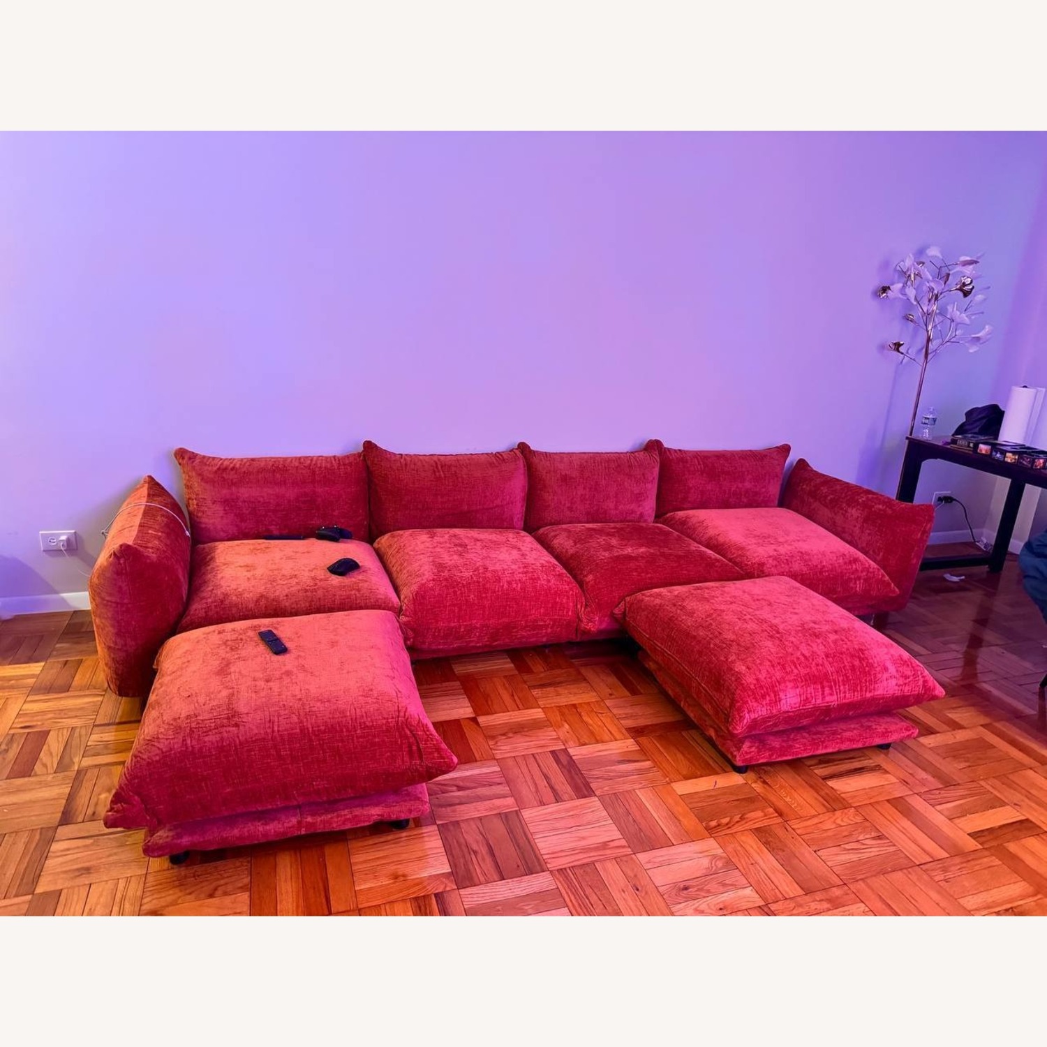 6-Piece Chenille Sectional Sofa - image-4