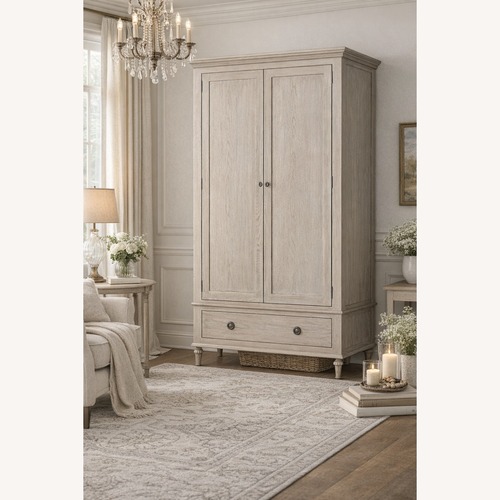 Used Restoration Hardware Maison Armoire (Wardrobe or Media) – Light Oak for sale on AptDeco