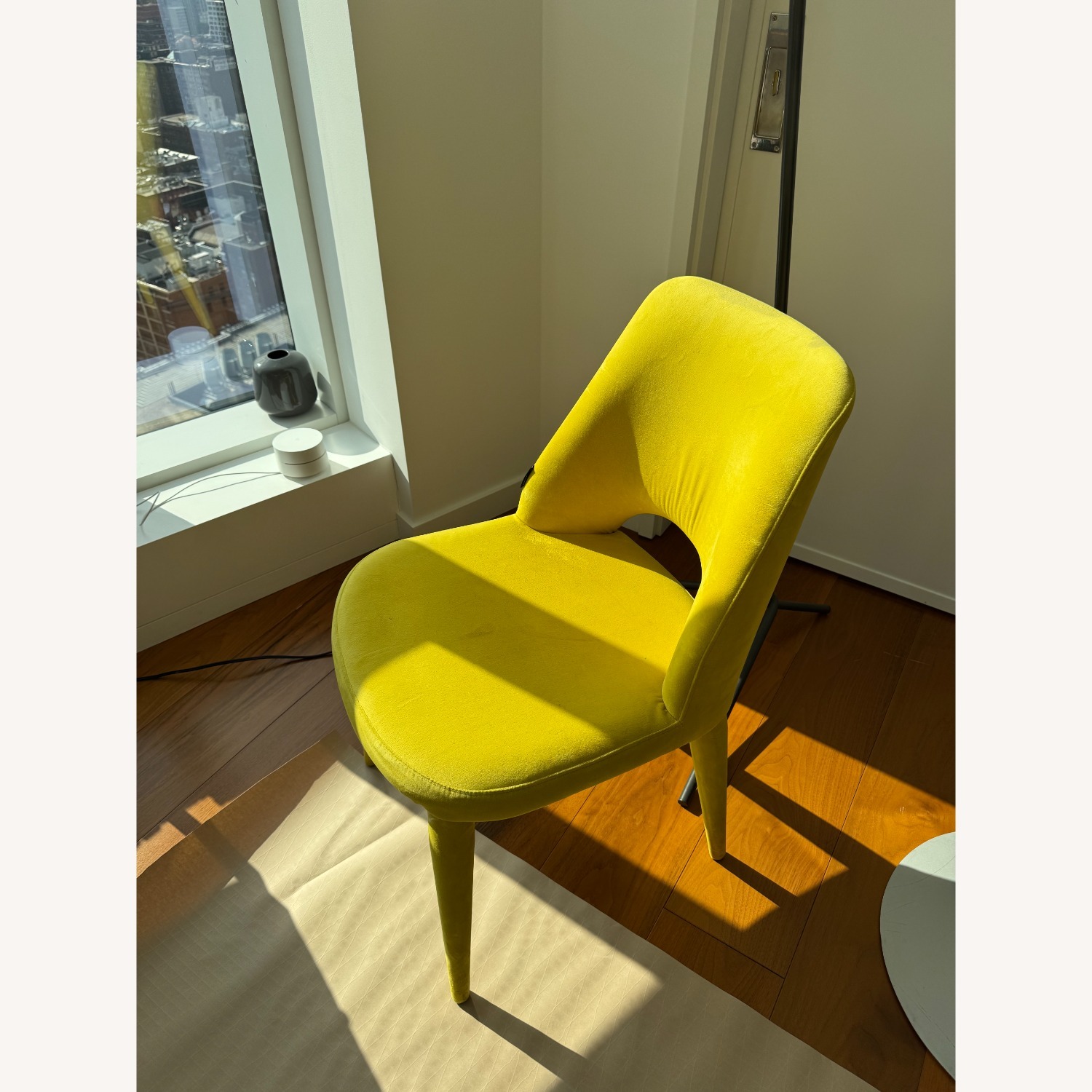 Yellow Fabric Dining Chair - image-2