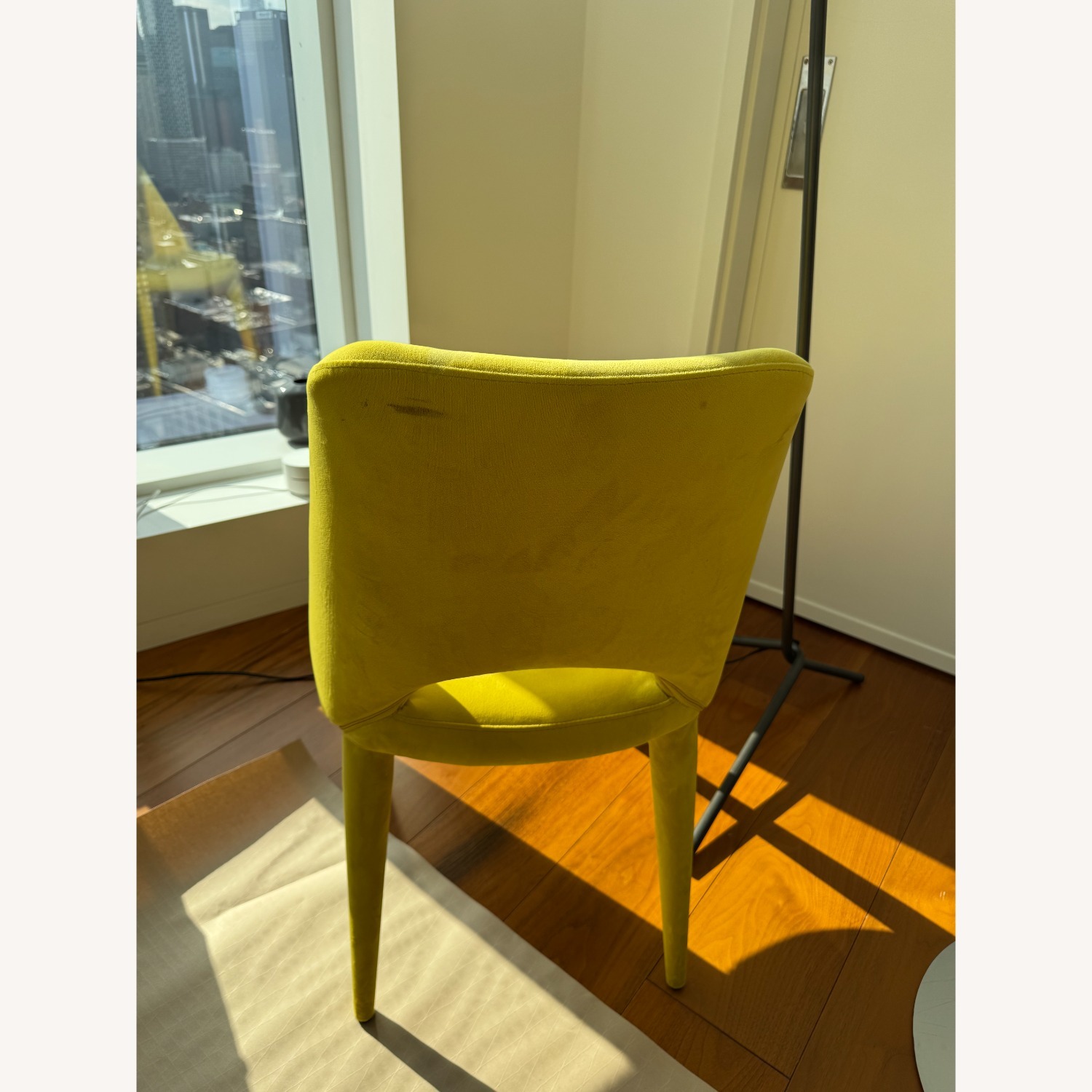 Yellow Fabric Dining Chair - image-3