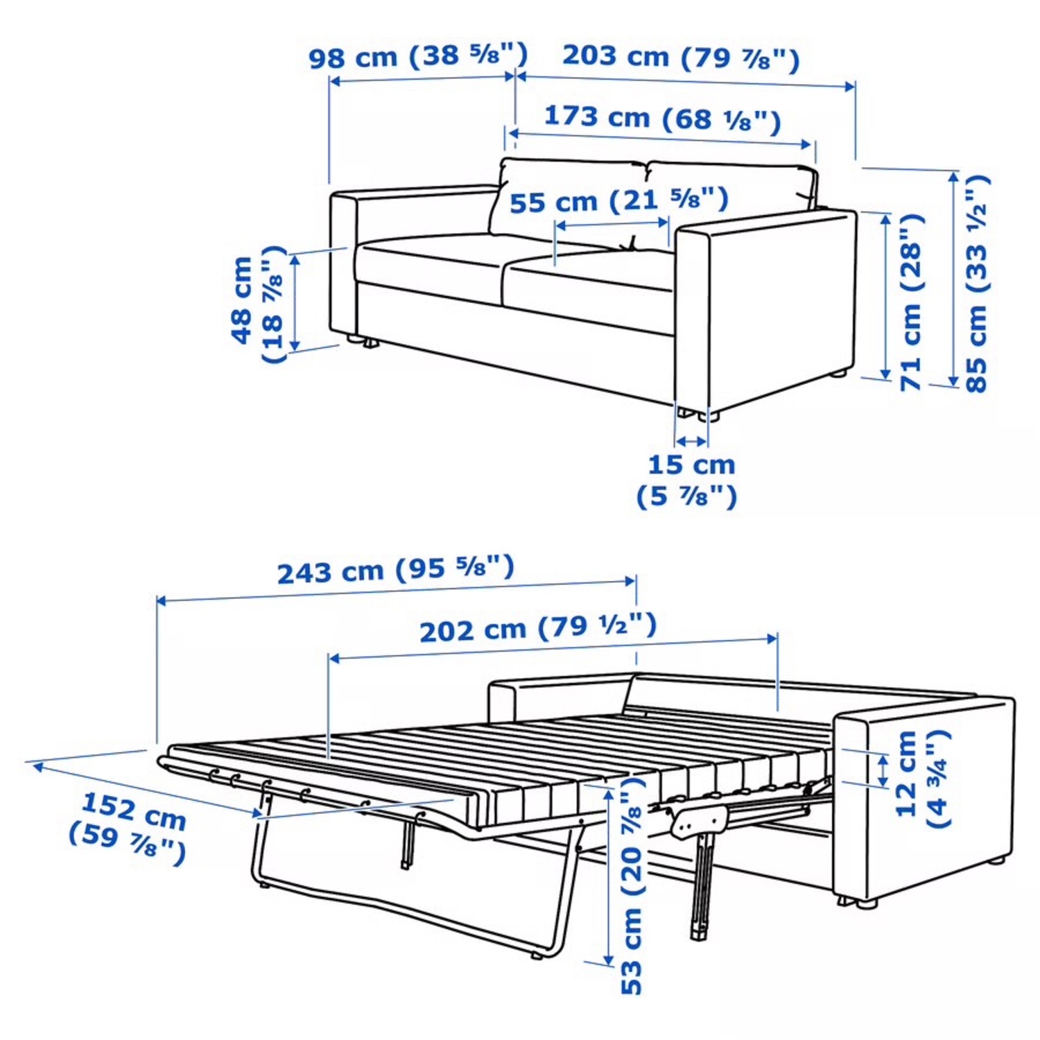 IKEA FINNALA Sleeper Sofa - image-6