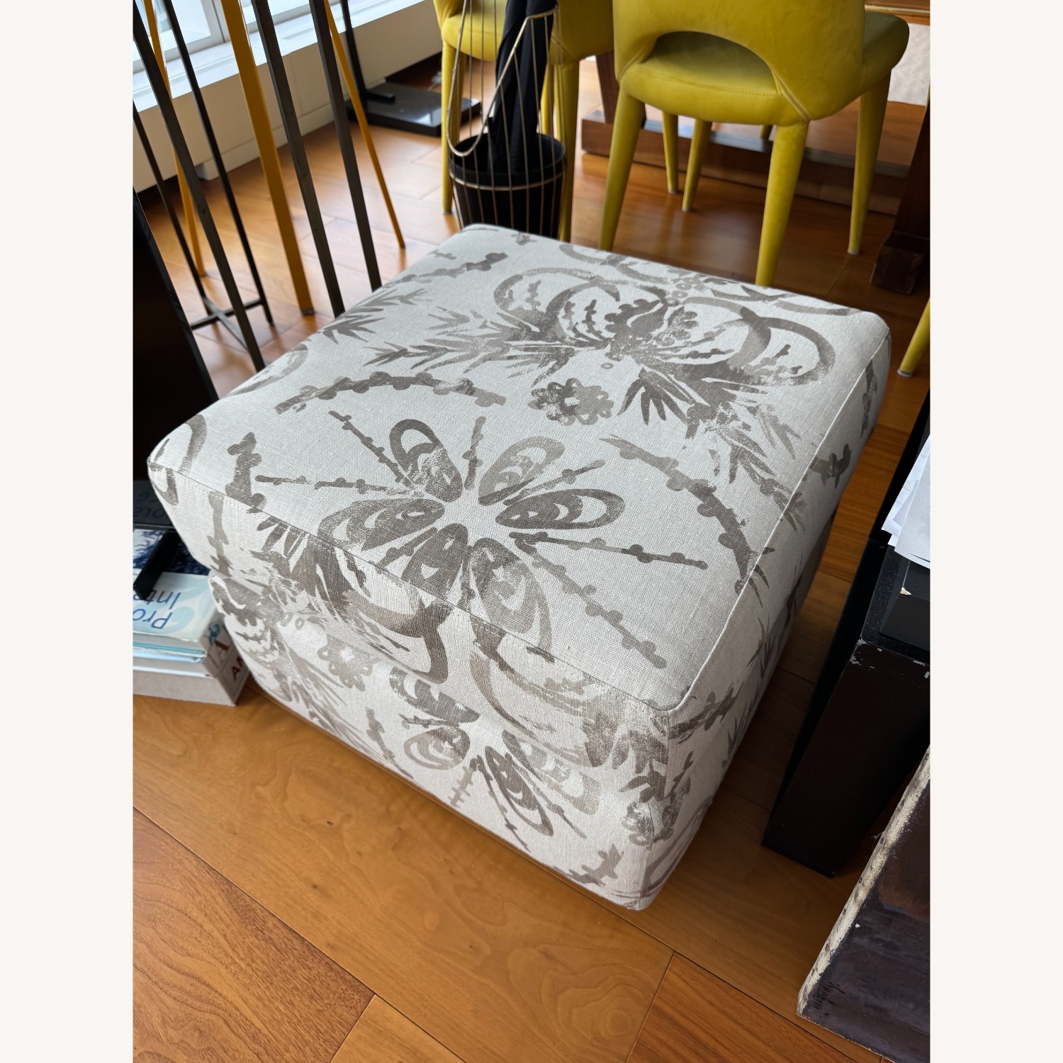 White Armchair + Ottoman  - image-4