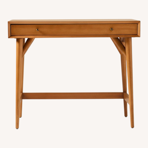 Used Dark Brown Wood Desk for sale on AptDeco