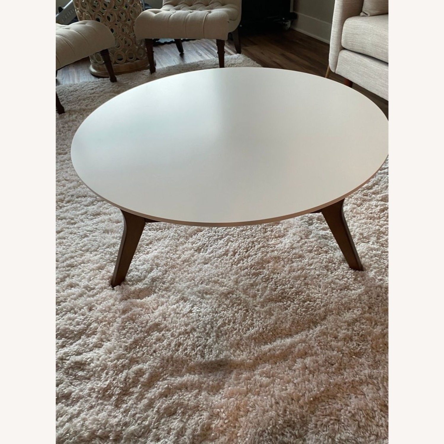 Wood Base Coffee Table - image-4