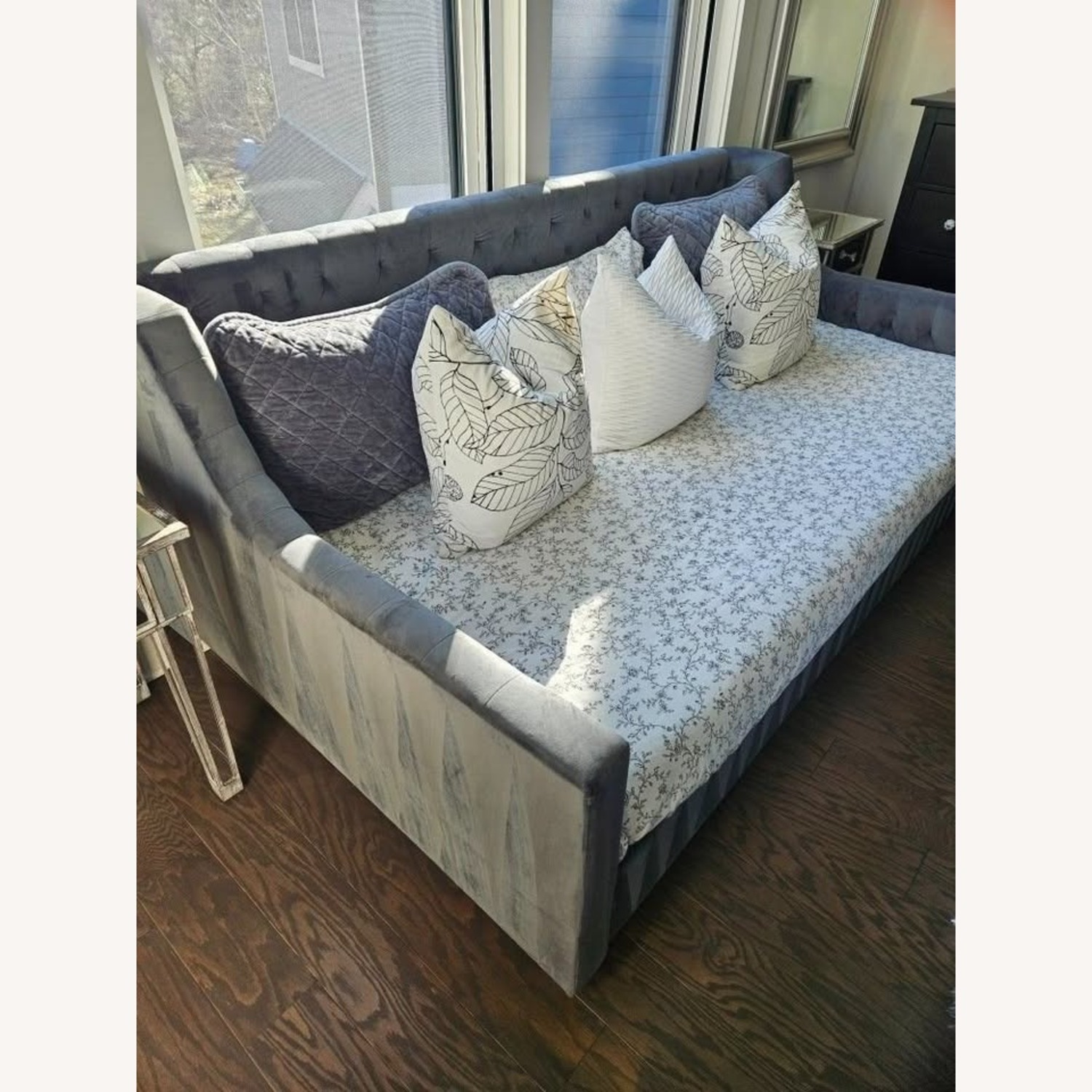 Wayfair Lenvil Canora Dark Gray Fabric Daybed - image-4