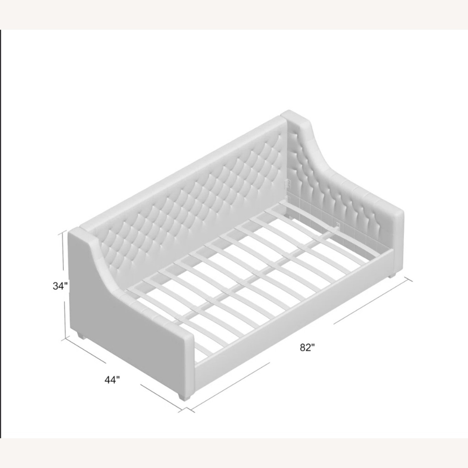 Wayfair Lenvil Canora Dark Gray Fabric Daybed - image-10