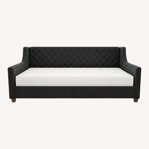 Used Wayfair Lenvil Canora Dark Gray Fabric Daybed for sale on AptDeco