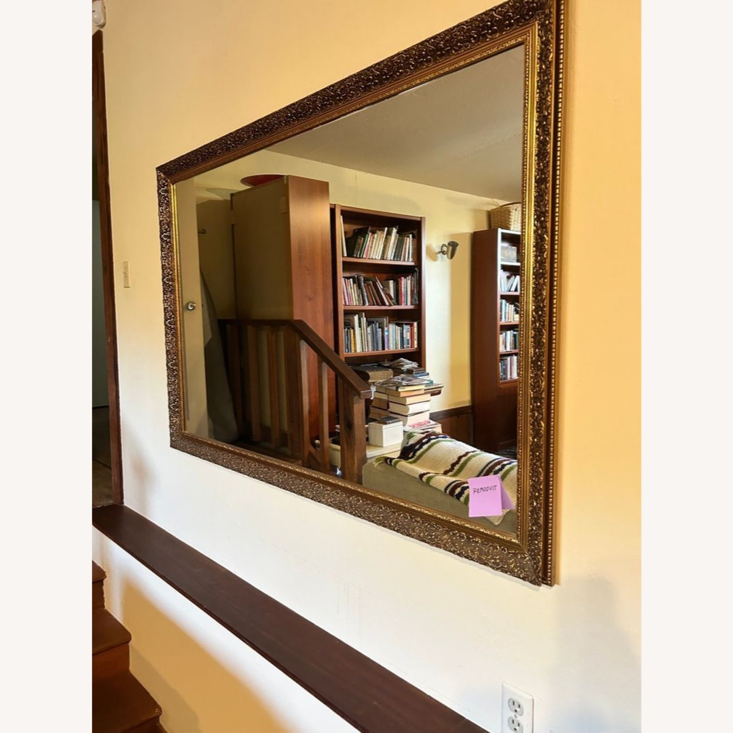 Large Carved Frame Mirror - image-1