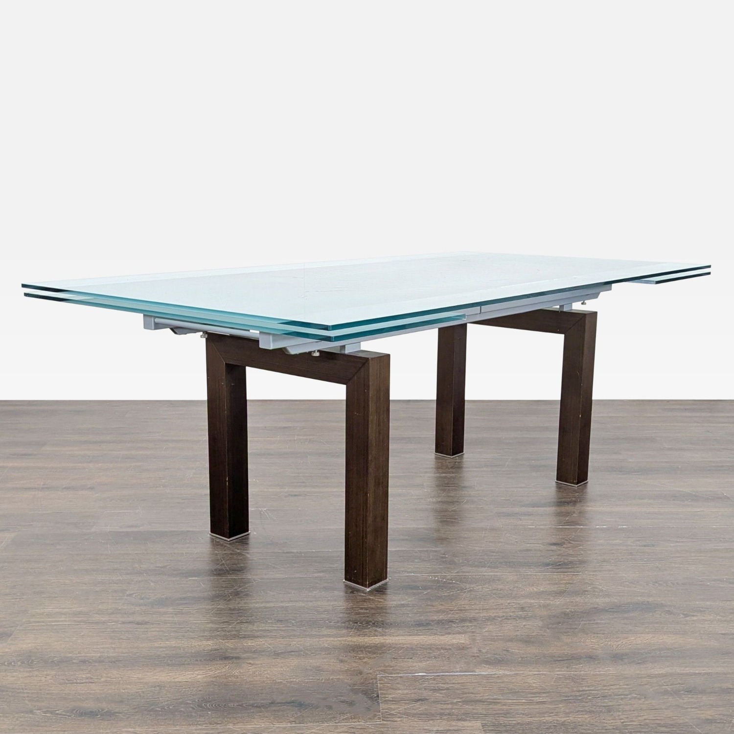 Glass Top Expandable Dining Table - image-4