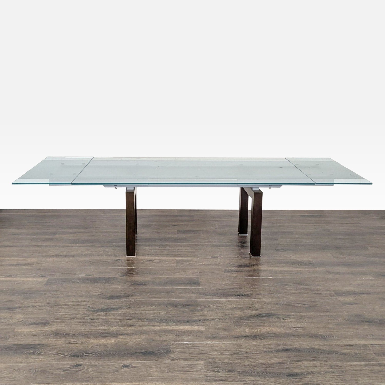 Glass Top Expandable Dining Table - image-2