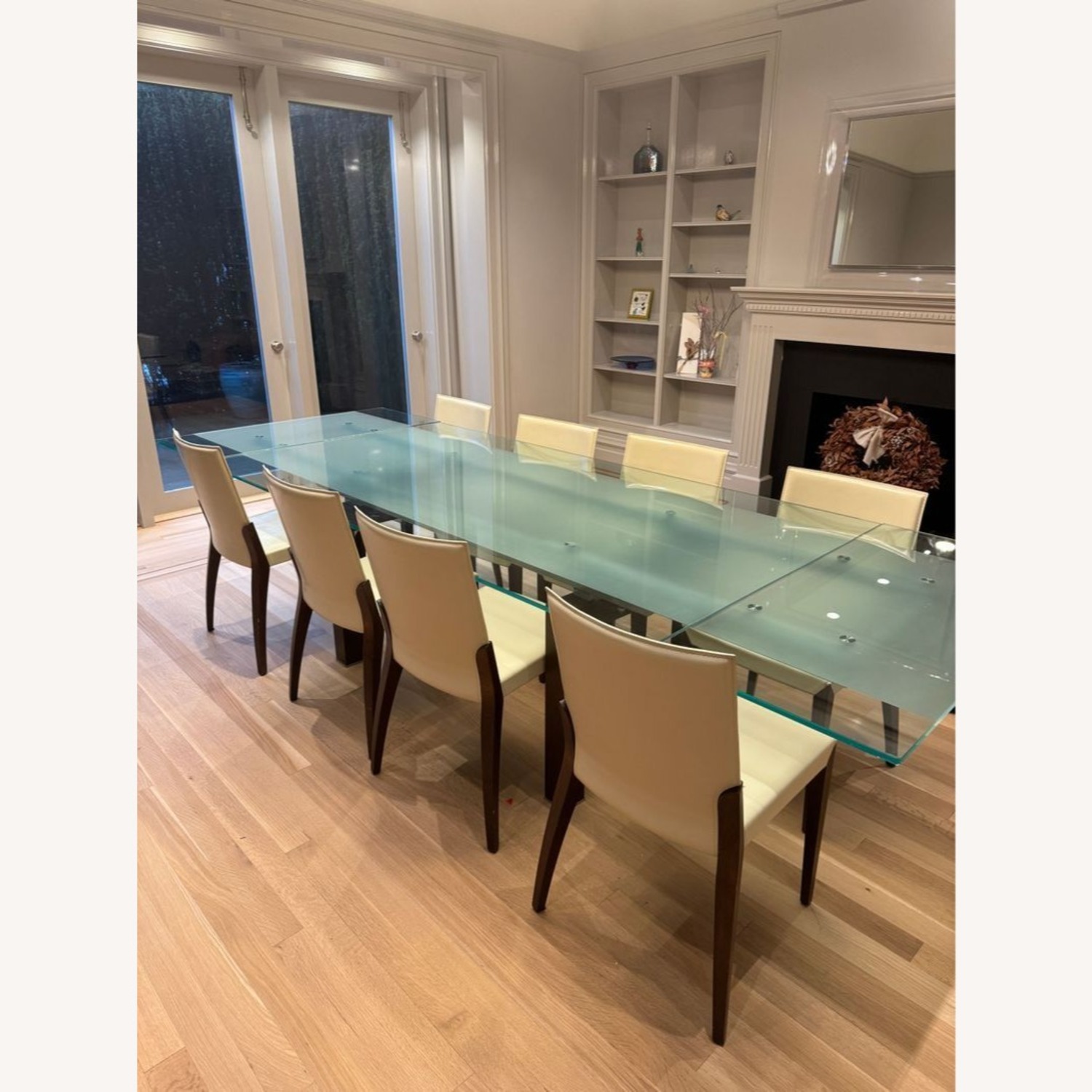 Glass Top Expandable Dining Table - image-11
