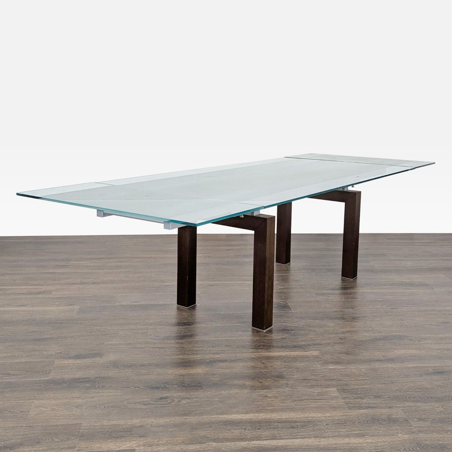 Glass Top Expandable Dining Table - image-3