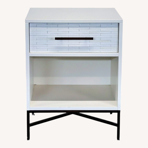 Used West Elm Wood Tiled Nightstand for sale on AptDeco