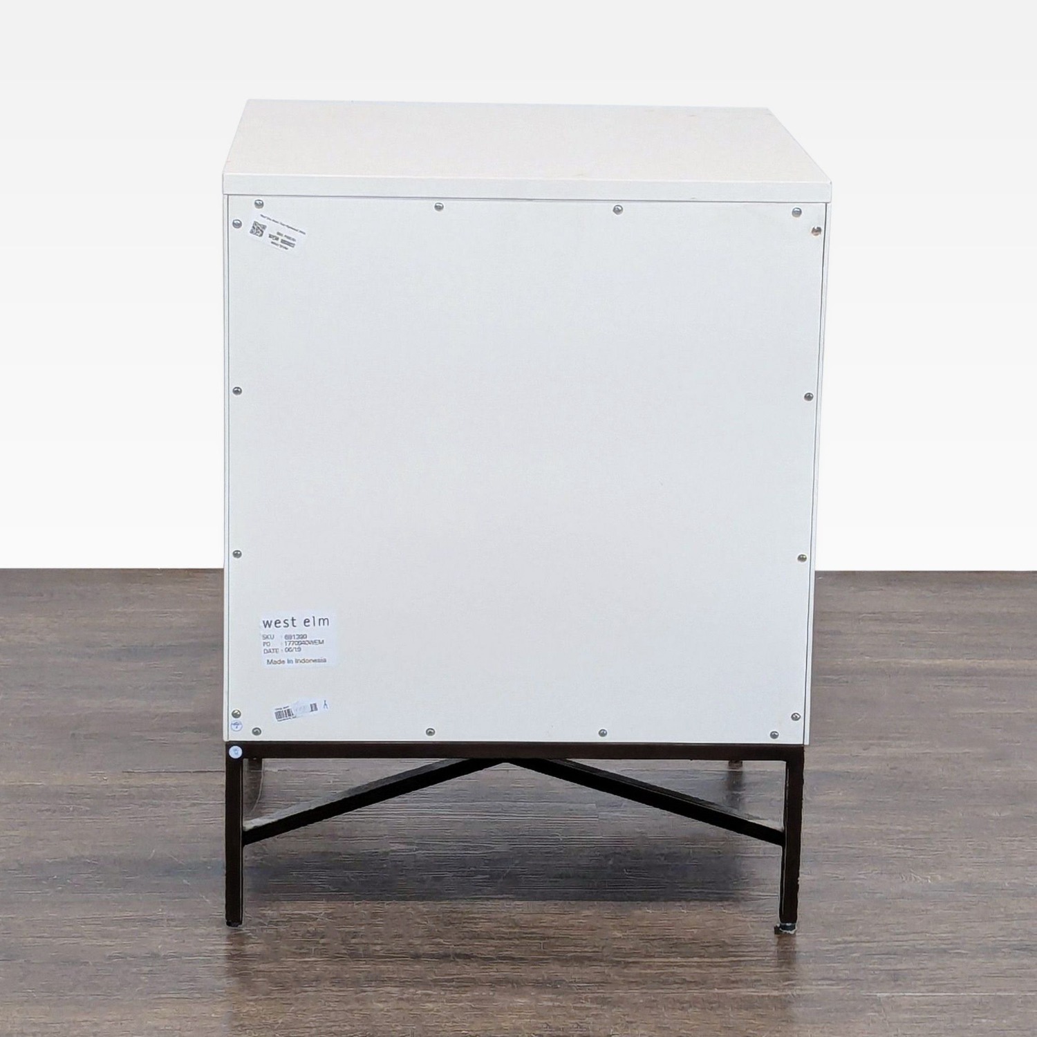 West Elm Wood Tiled Nightstand - image-4