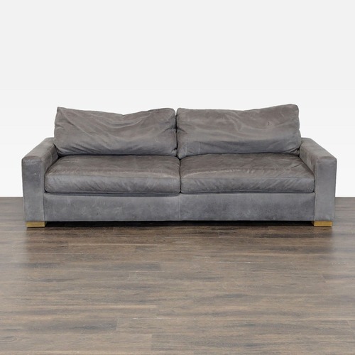 Used Restoration Hardware Maxwell 3-Seat Modern Leather Sofa for sale on AptDeco