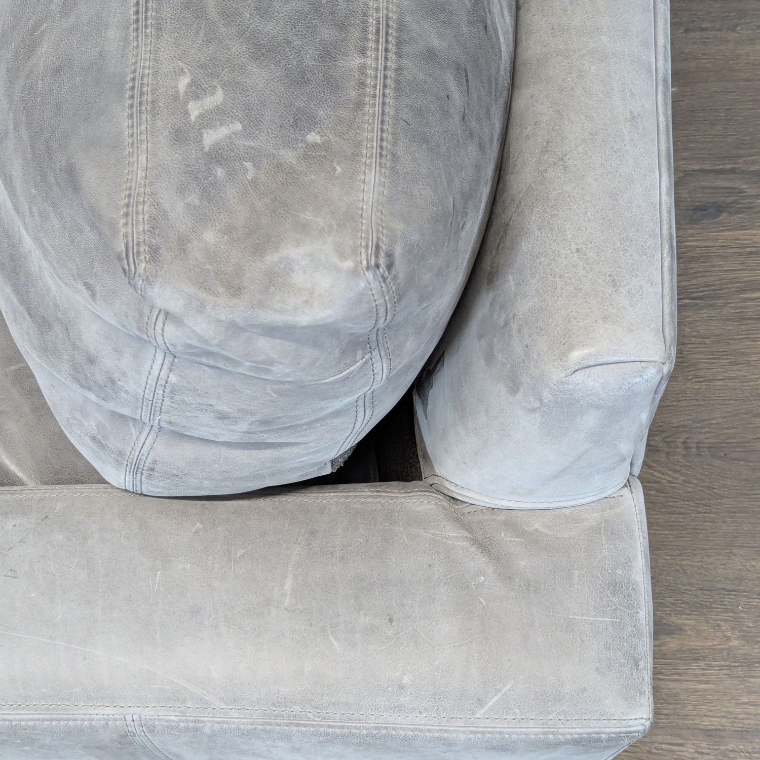 Restoration Hardware Maxwell 3-Seat Modern Leather Sofa - image-6