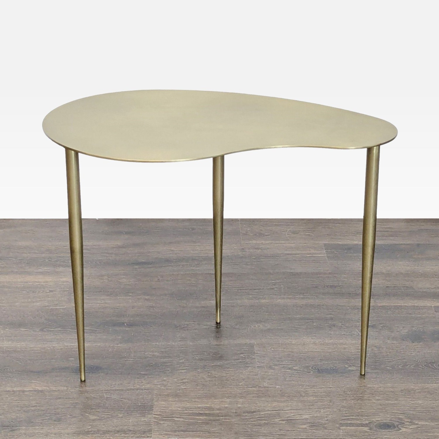 Metal Organic Shape Accent Table	 - image-1