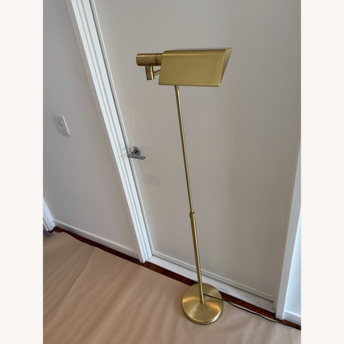 Used Gold Metal Floor Lamp for sale on AptDeco