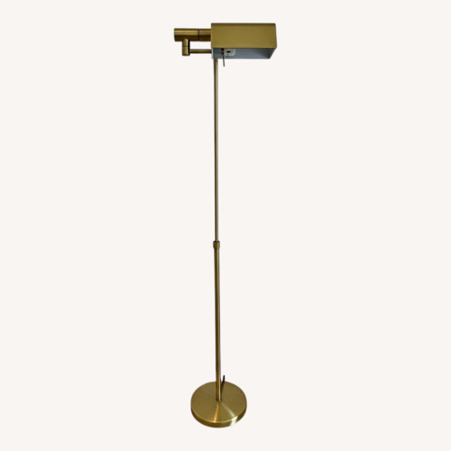 Used Gold Metal Floor Lamp for sale on AptDeco