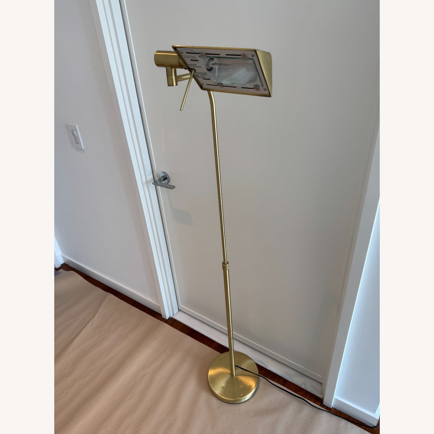 Gold Metal Floor Lamp - image-2