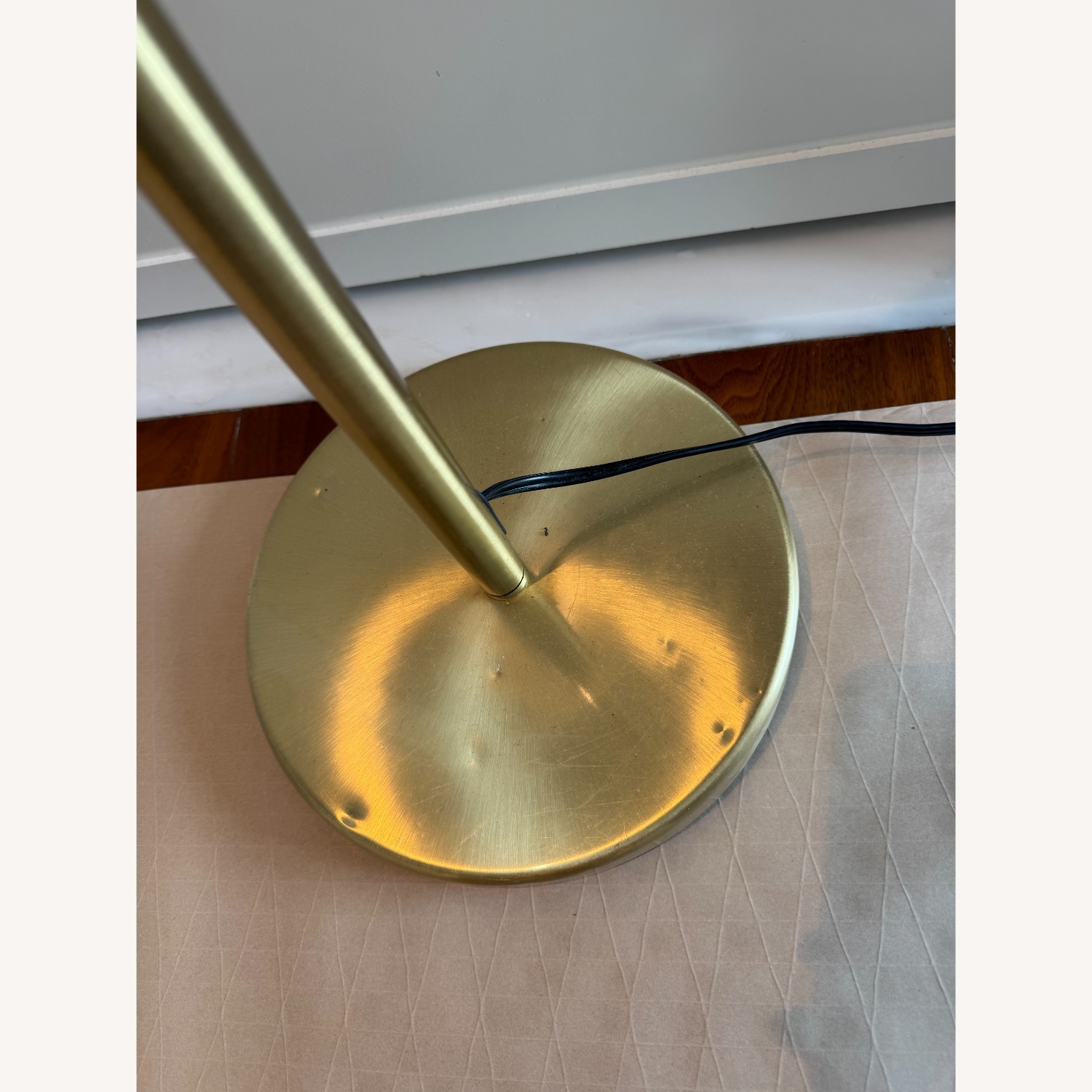 Gold Metal Floor Lamp - image-4