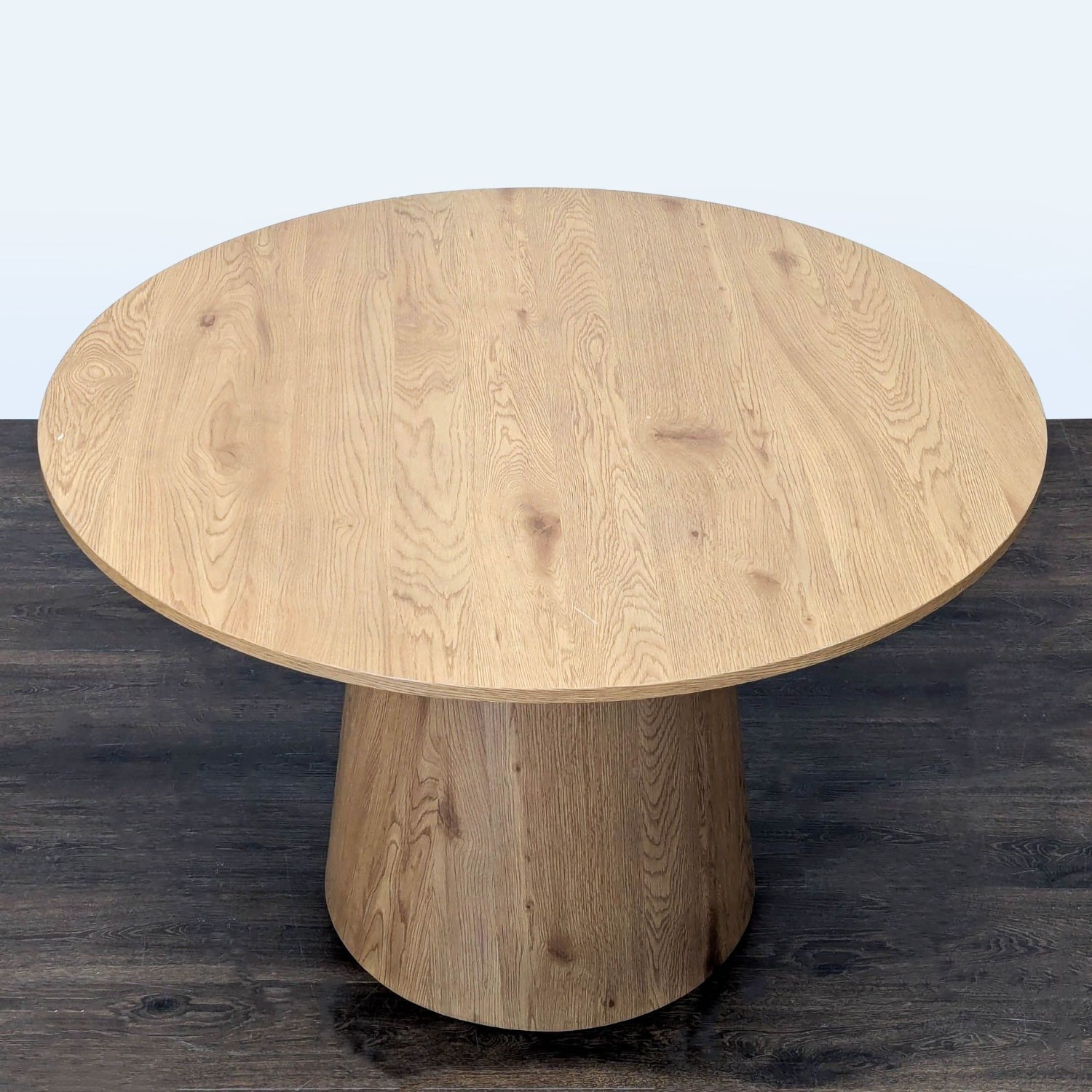 Cone Base Wood Dining Table - image-2