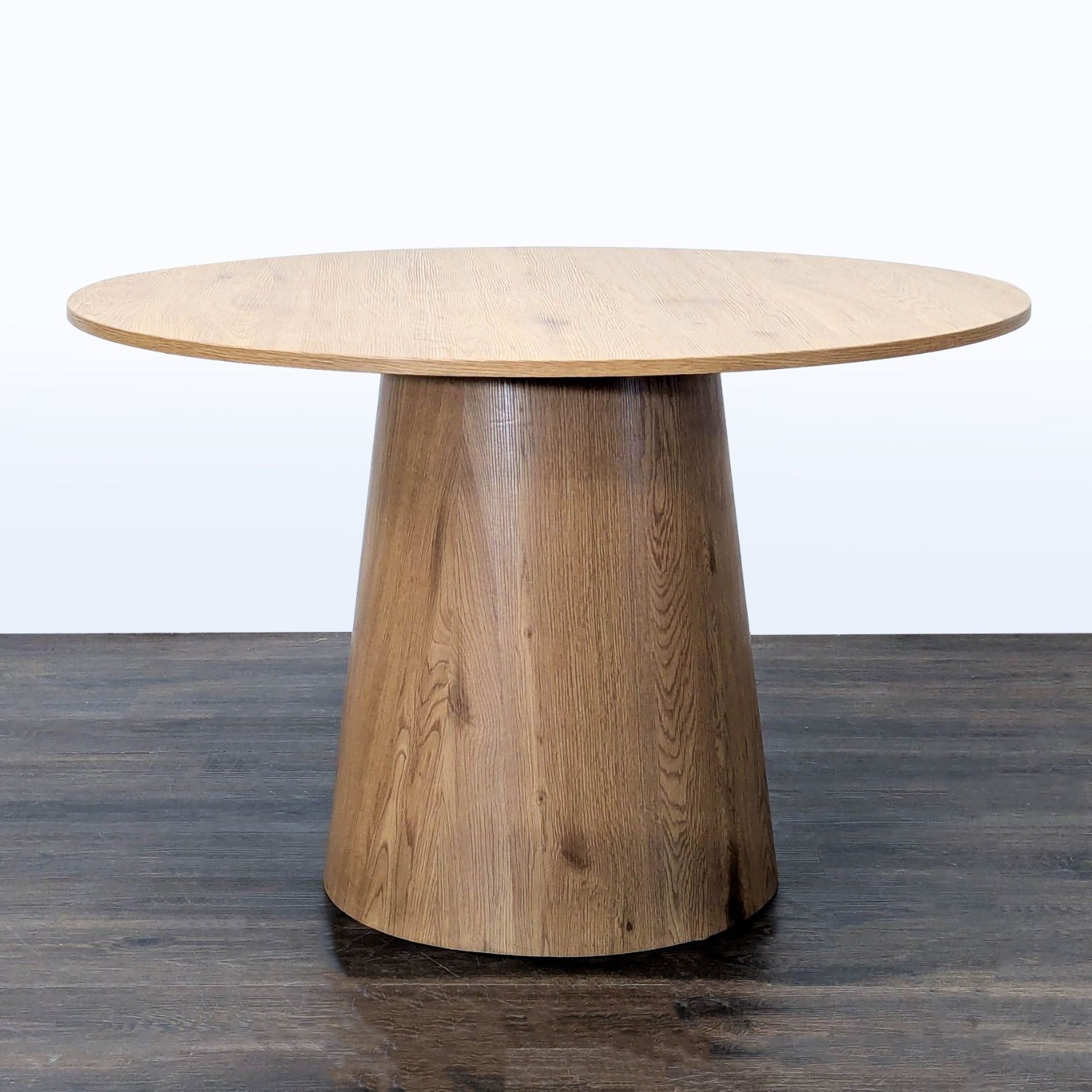 Cone Base Wood Dining Table - image-1