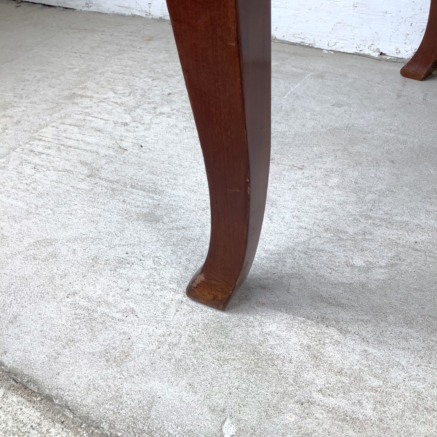 Empire Style Mahogany Armchair with Black Damask - image-16