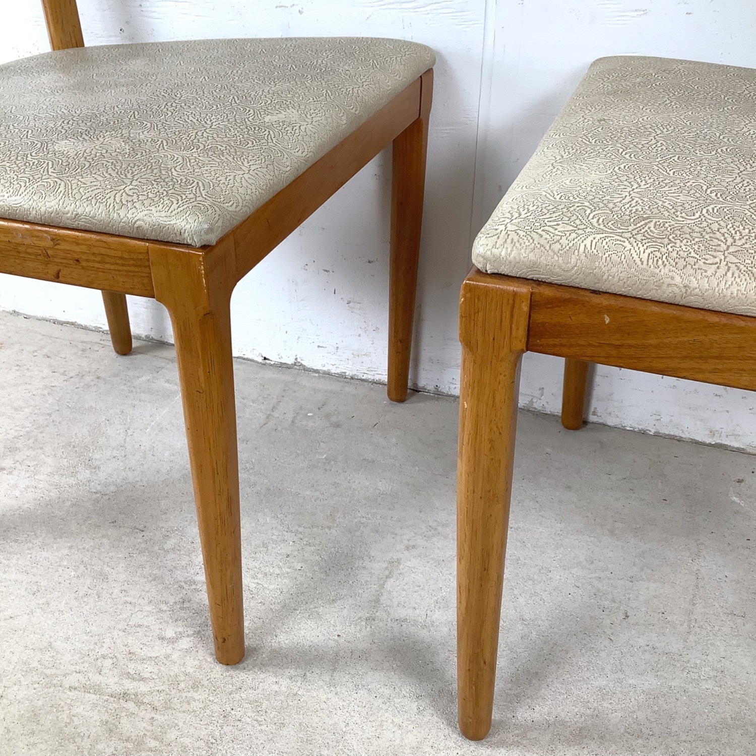 Set of Six Mid-Century Walnut Dining Chairs - image-15