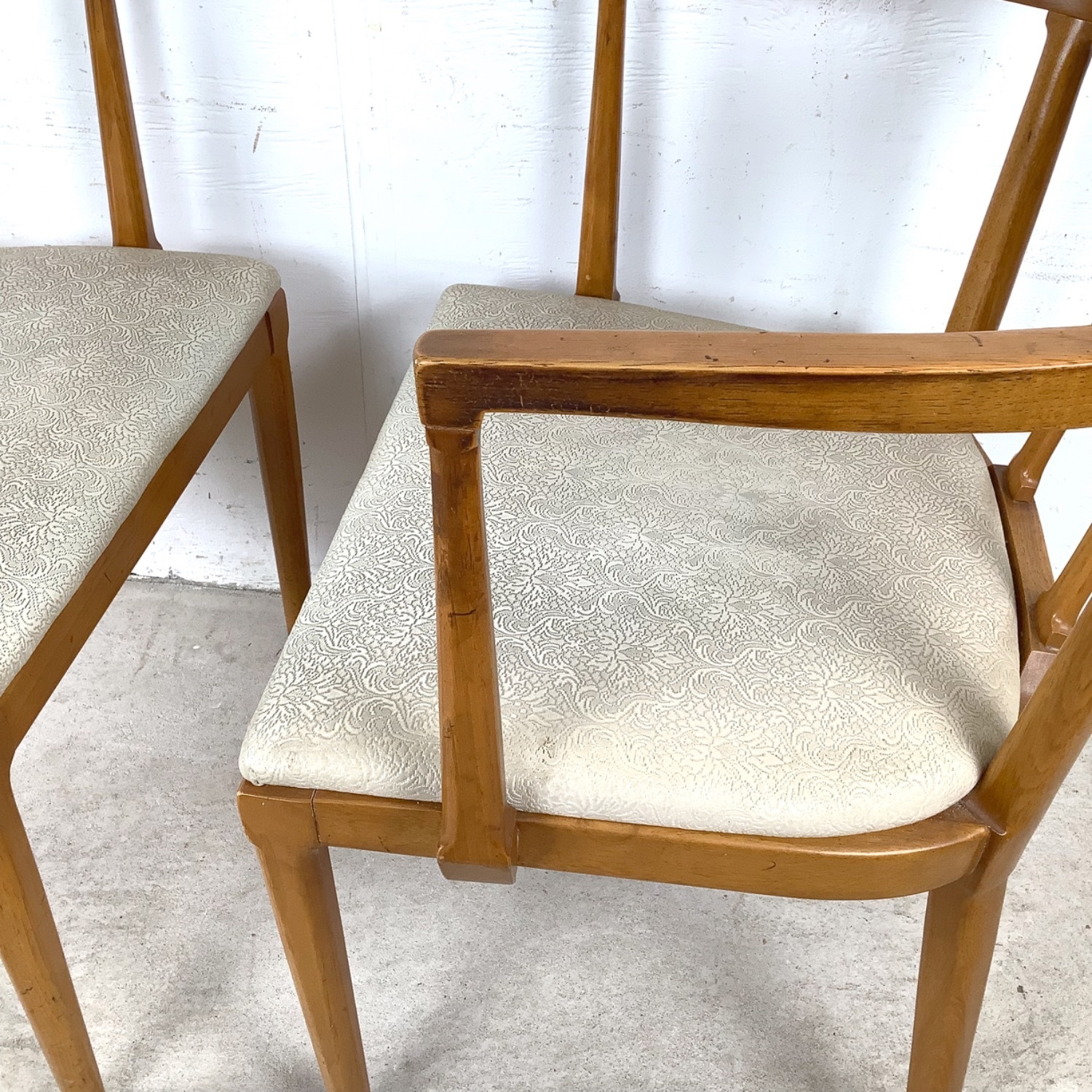 Set of Six Mid-Century Walnut Dining Chairs - image-12