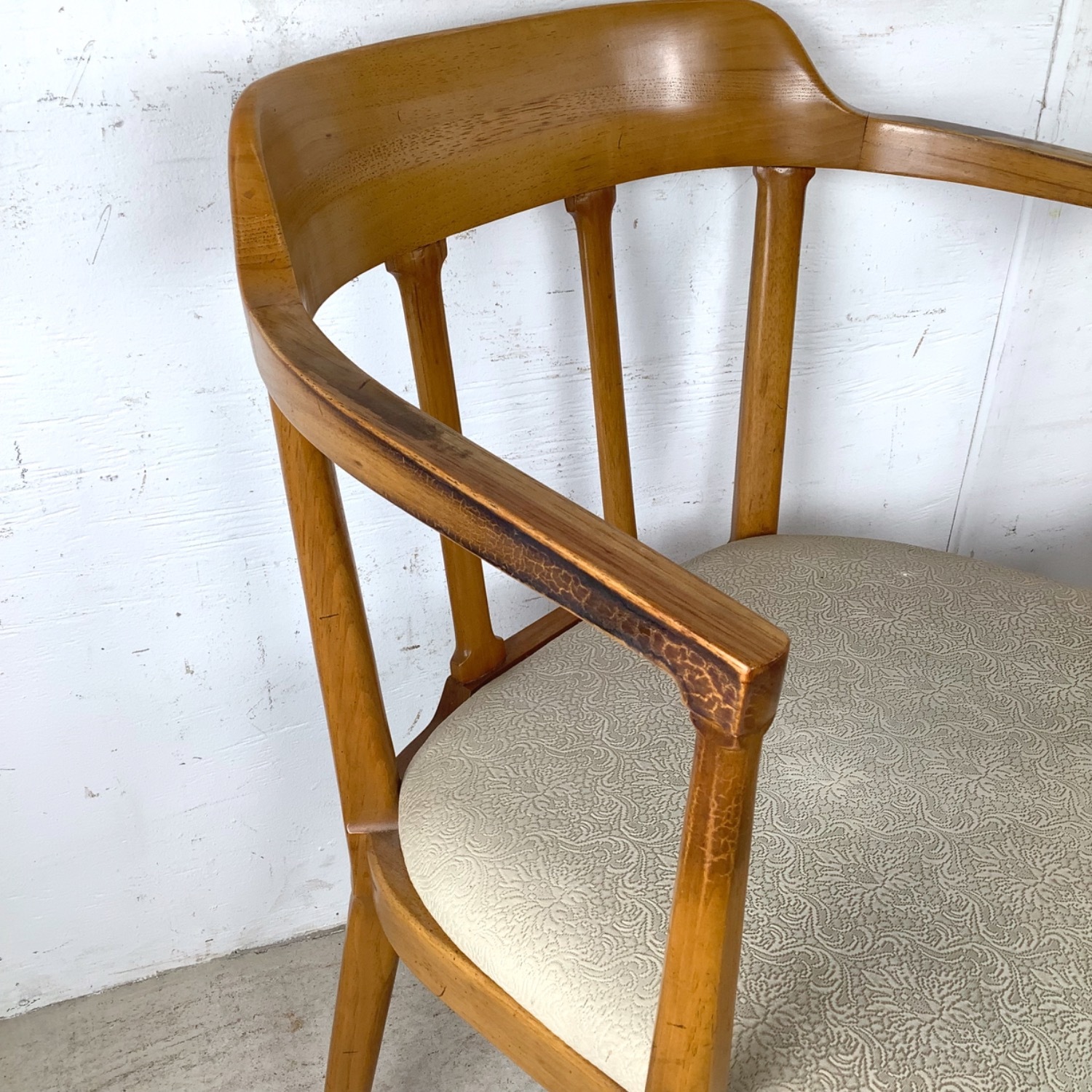 Set of Six Mid-Century Walnut Dining Chairs - image-13