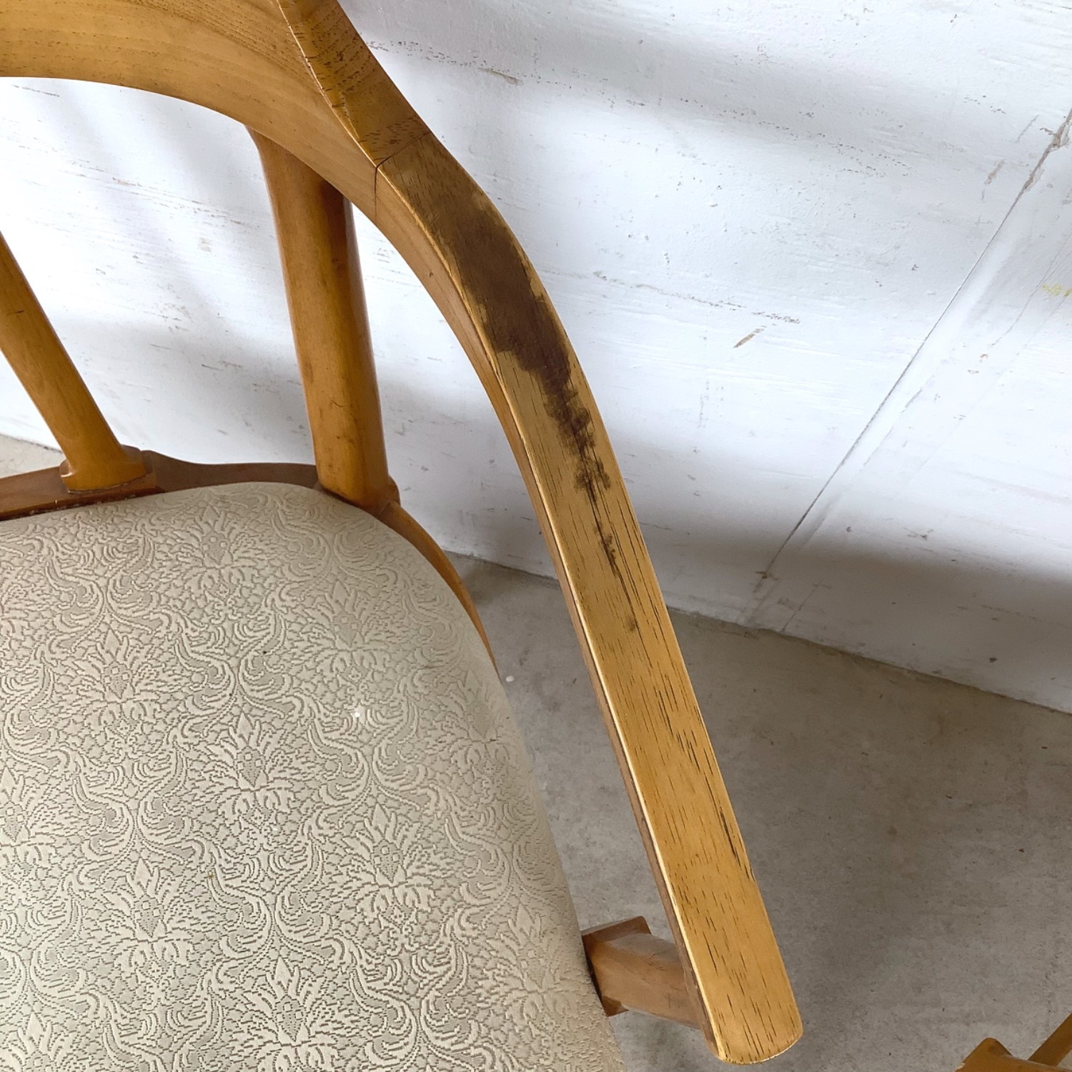 Set of Six Mid-Century Walnut Dining Chairs - image-14