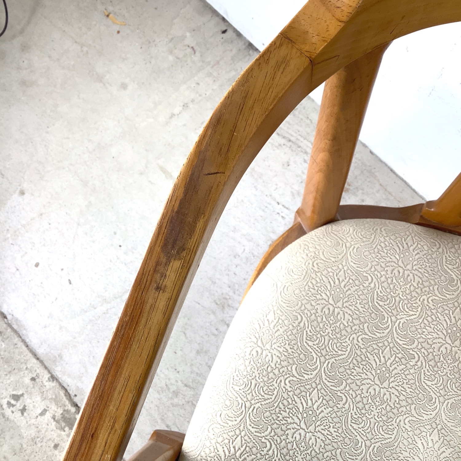 Set of Six Mid-Century Walnut Dining Chairs - image-23