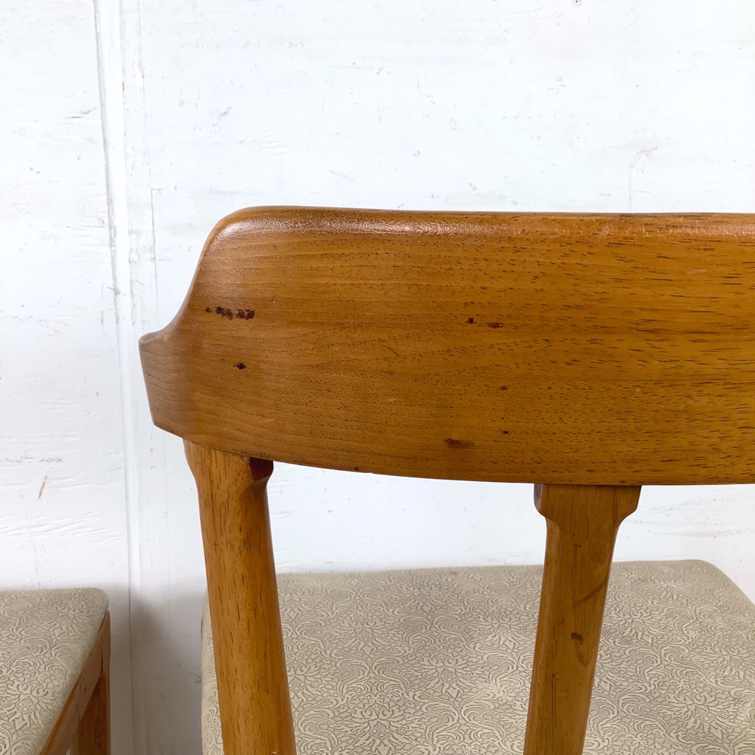 Set of Six Mid-Century Walnut Dining Chairs - image-22