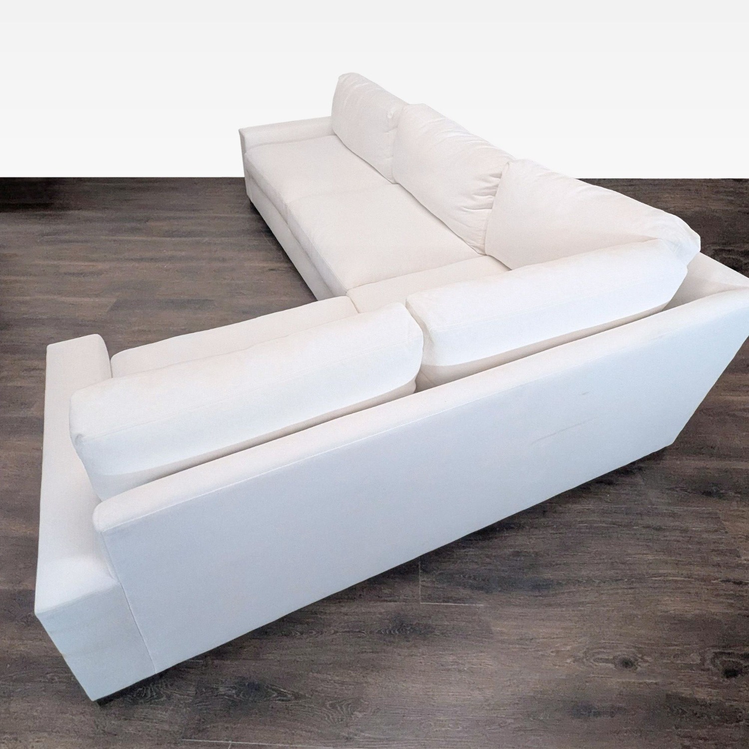Restoration Hardware Maxwell White Sectional Sofa - image-3
