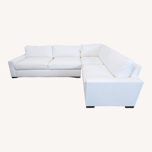 Used Restoration Hardware Maxwell White Sectional Sofa for sale on AptDeco