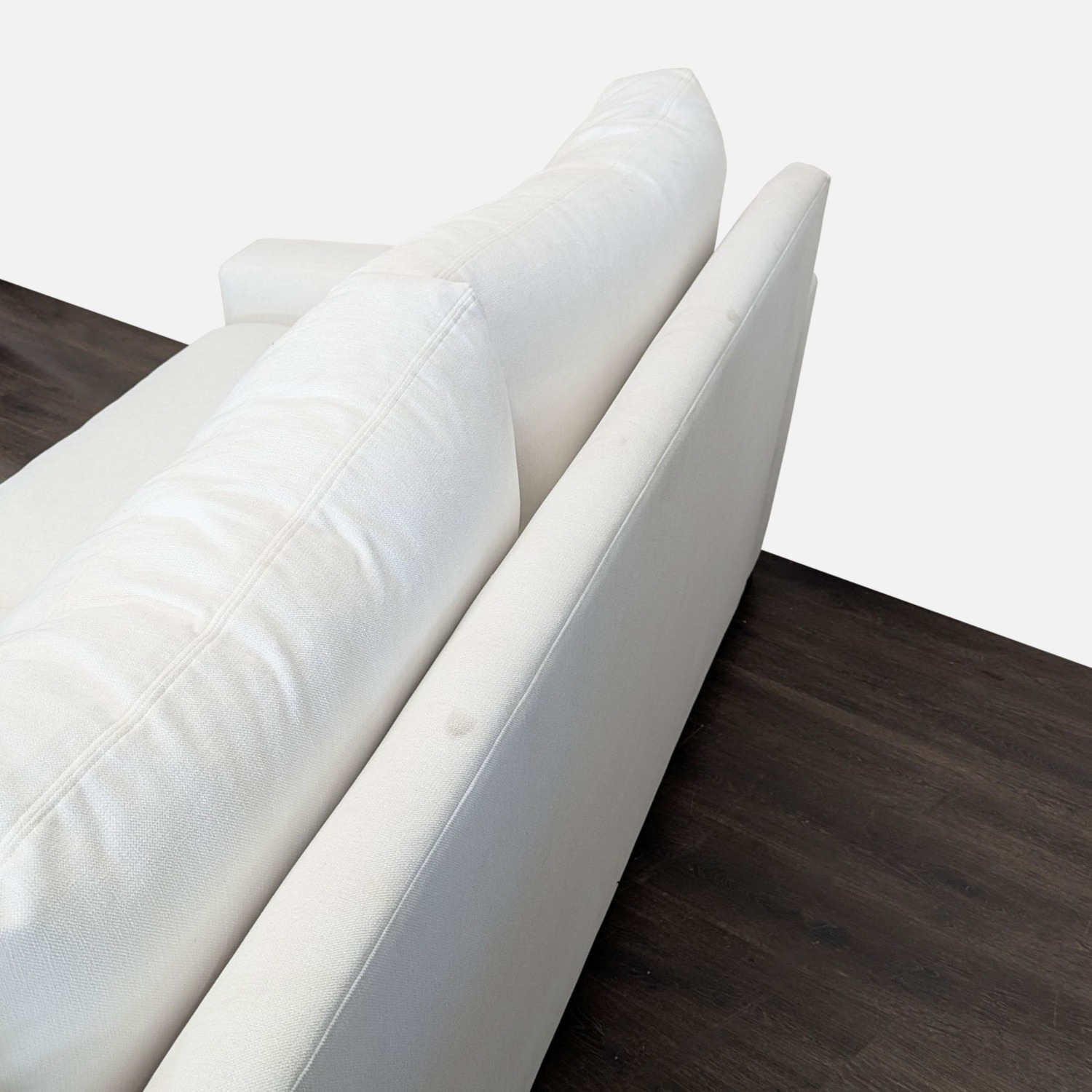 Restoration Hardware Maxwell White Sectional Sofa - image-8