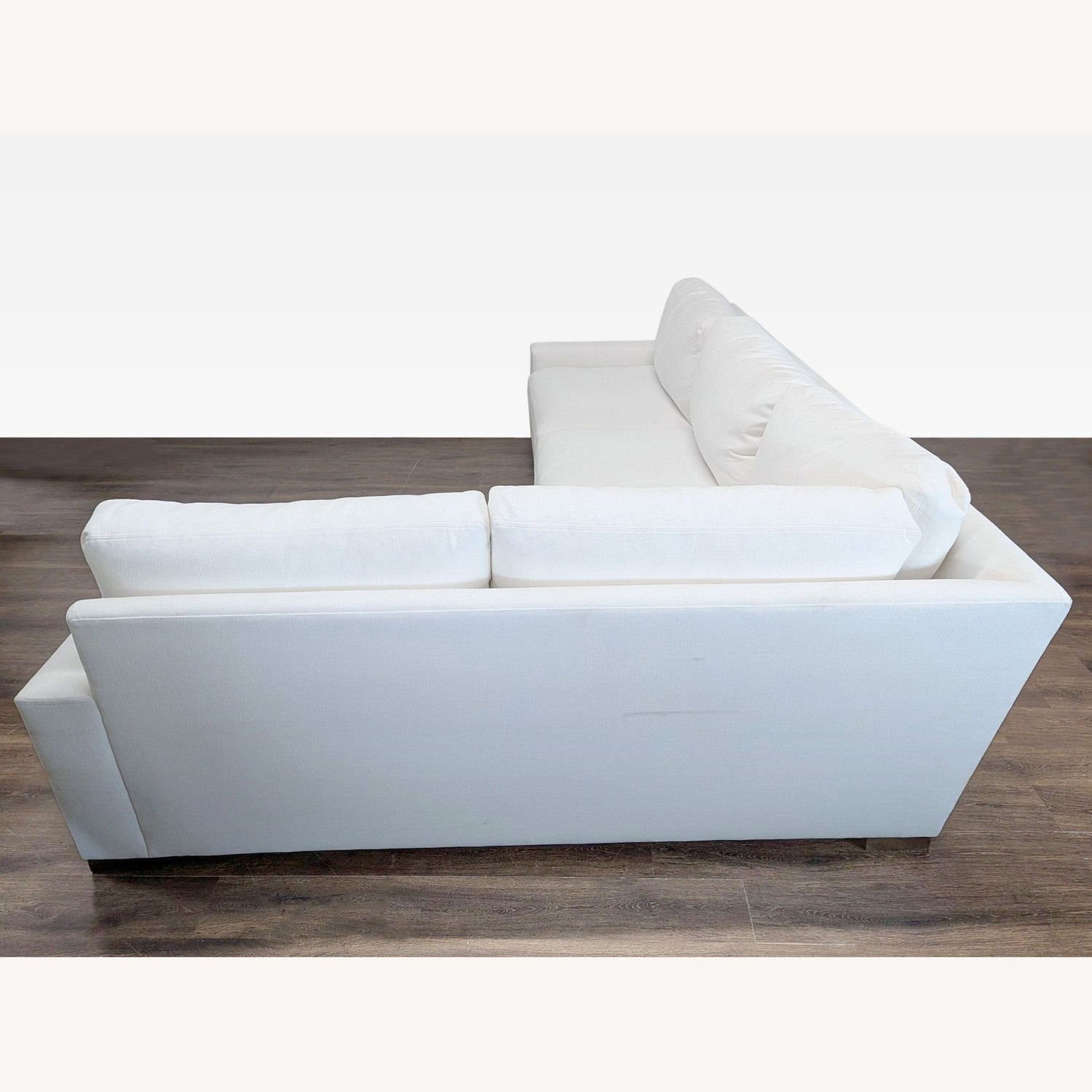 Restoration Hardware Maxwell White Sectional Sofa - image-4
