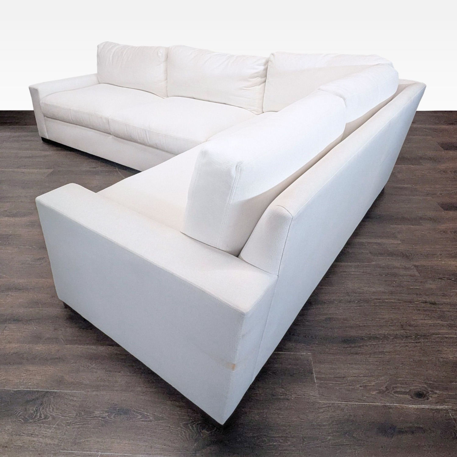 Restoration Hardware Maxwell White Sectional Sofa - image-2