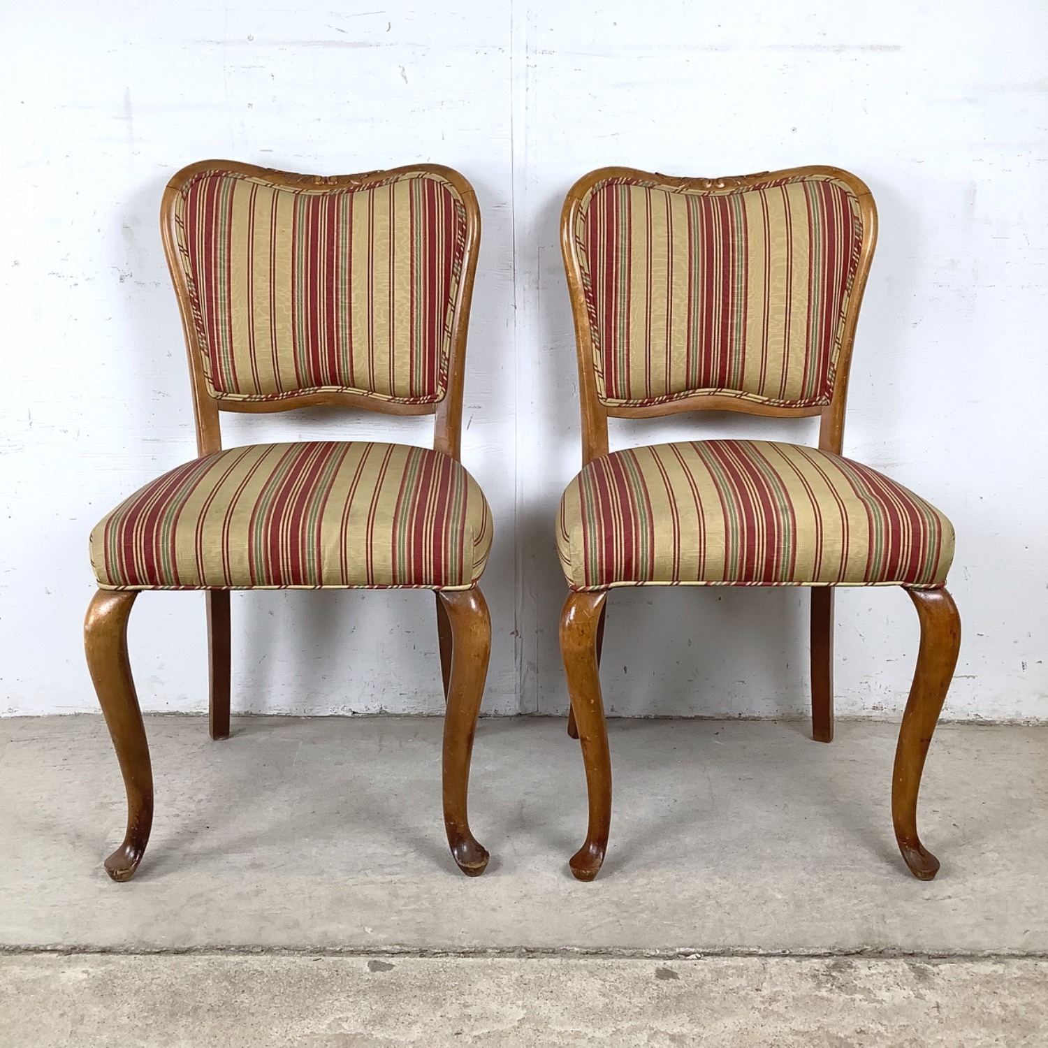 Queen Anne Dining Side Chairs, Set of Four - image-5