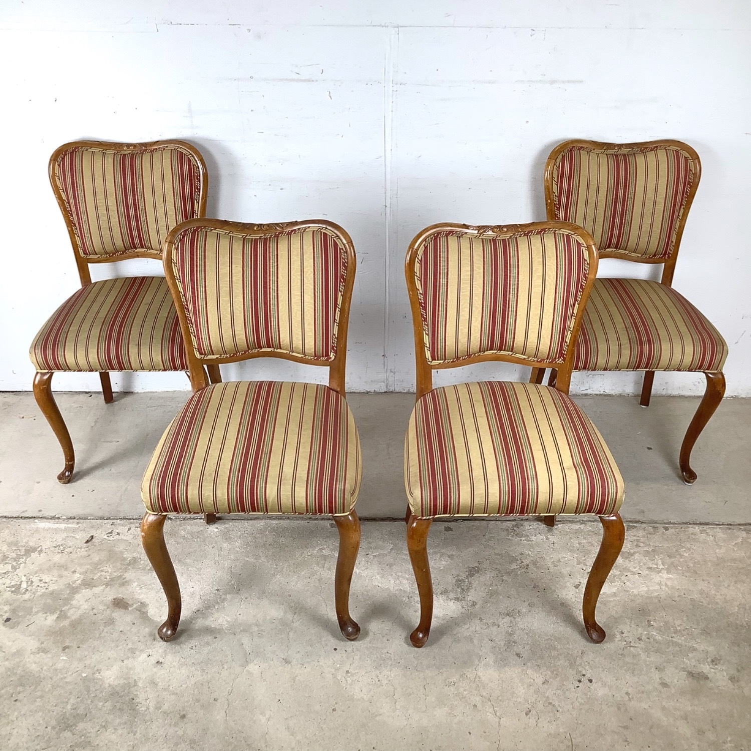 Queen Anne Dining Side Chairs, Set of Four - image-2