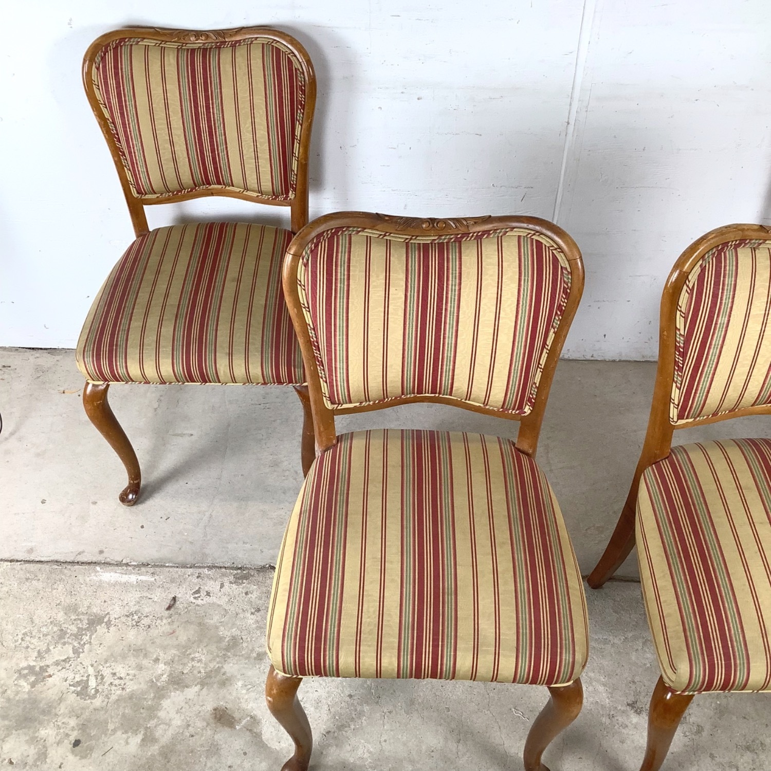 Queen Anne Dining Side Chairs, Set of Four - image-3