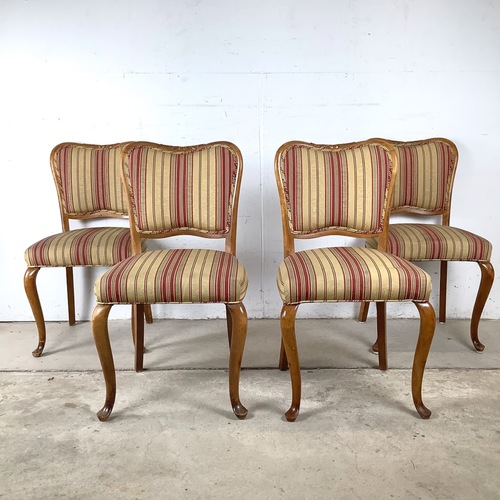 Used Queen Anne Dining Side Chairs, Set of Four for sale on AptDeco