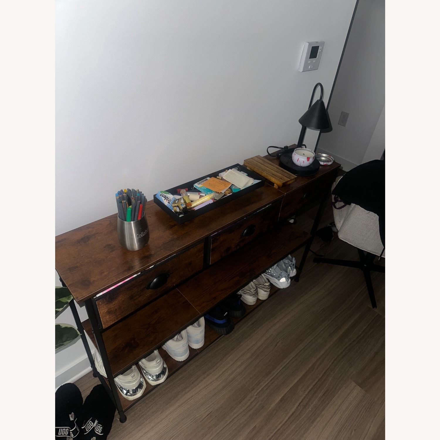 Amazon Dark Brown Wood Bookcase - image-3